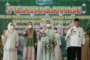 Read more about the article Ketua TP PKK Provinsi Lampung Hadiri Pengajian Akbar Harlah Muslimat NU ke-76 di Way Kanan