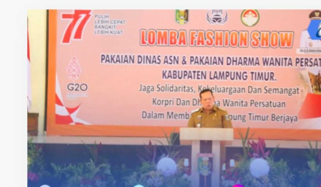 You are currently viewing Lomba Fashion Show Meriahkan HUT RI Ke 77, Ada Pesan Wabup Lamtim