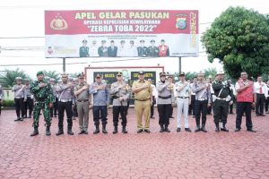 Read more about the article Wakil Bupati hadiri Apel Gelar Pasukan OPS Zebra Toba 2022