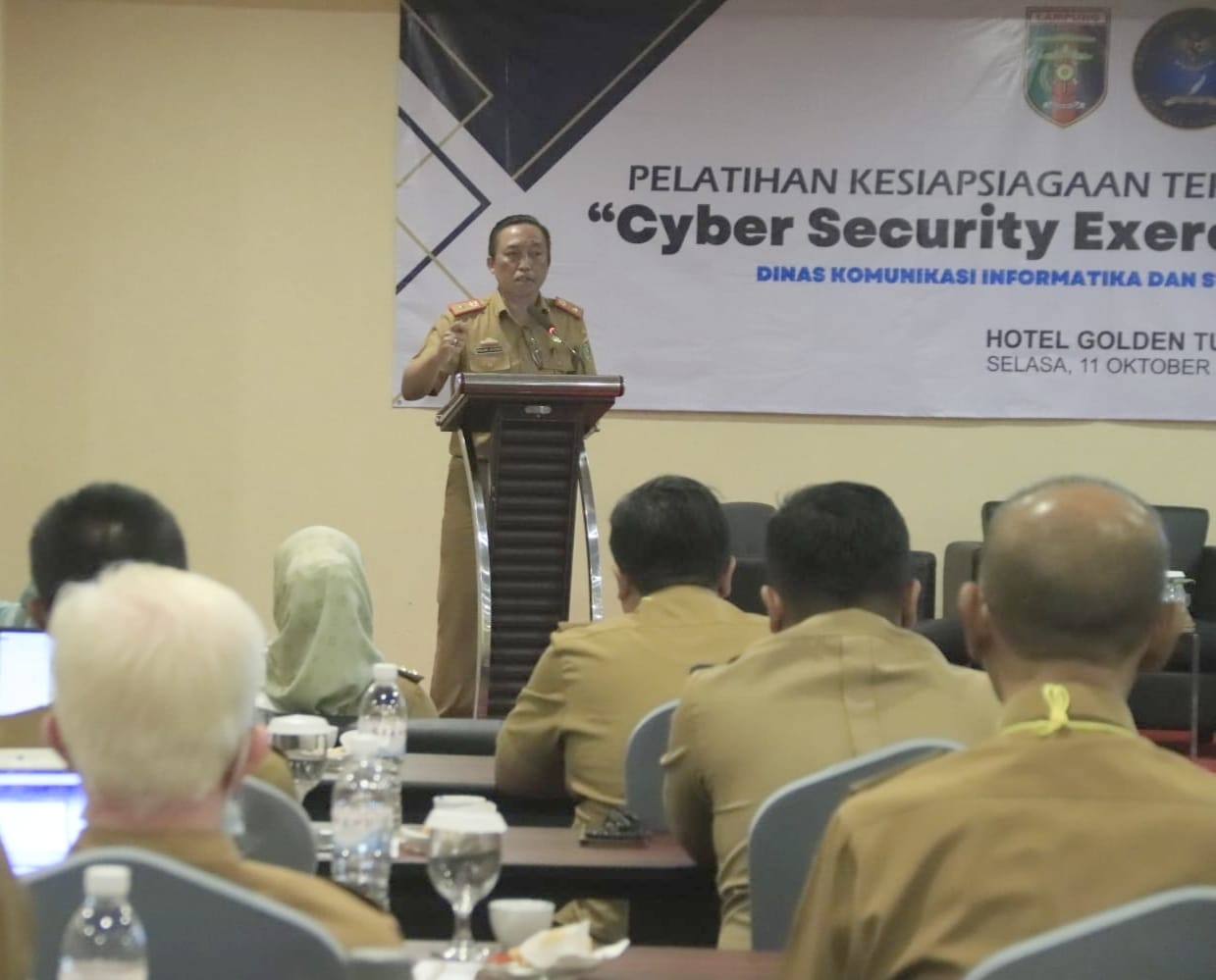 You are currently viewing Kadis Kominfotik Provinsi Lampung Buka Acara Pelatihan Teknis Cyber Security Exercise Technical