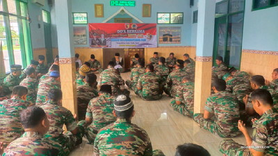 You are currently viewing HUT Korem 081/Dhirotsaha Jaya ke 59, Kodim 0805/Ngawi Gelar Doa Bersama