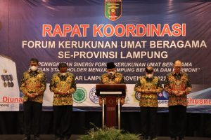 Read more about the article Wagub Chusnunia Membuka Rapat Koordinasi Forum Kerukunan Umat Beragama (FKUB) se-Provinsi Lampung