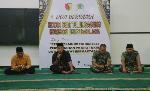 You are currently viewing Jelang Tahun Baru 2023, Kodim 0807 Tulungagung Gelar Doa Bersama