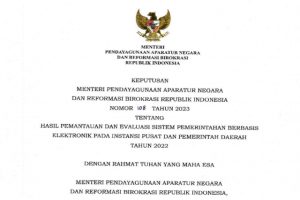 Read more about the article Provinsi Lampung Peringkat 1 se-Sumatera Indek Sistem Pemerintah Berbasis Elektronik Penilaian MENPAN RB