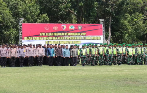 You are currently viewing 1.500 Personel Disiapkan Jelang Kunker Presiden Joko Widodo di Ngawi