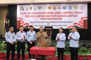 Read more about the article Gubernur Arinal Djunaidi Membuka Rakor Tim Pengawasan Orang Asing Tingkat Provinsi Lampung Tahun 2023
