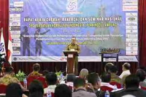 Read more about the article Sekdaprov Lampung Buka Rapat Kerja Daerah dan Seminar Nasional DPD Persatuan Konsultan Indonesia
