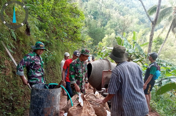 Read more about the article Kegiatan Pra TMMD Ke-117 Kodim 0801/Pacitan, Berikan Kegembiraan Bagi Warga Desa Ketroharjo