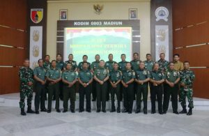 Read more about the article Dandim 0803/Madiun Pimpin Korp Rapot Pelepasan Perwira Pindah Satuan dan Purna Tugas