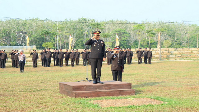 Read more about the article Peringati HUT RI -78 Polres Tubaba Laksanakan Upacara