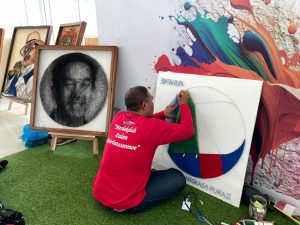 Read more about the article Meriahkan HUT RI ke-78, Bandara Radin Inten II dan Disparekraf Lampung Gelar Pameran Seni