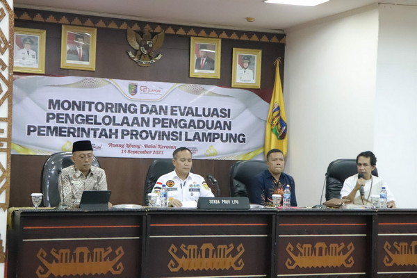 Read more about the article Pemprov Lampung Lakukan Monitoring dan Evaluasi Pengelolaan Pengaduan Pemerintah Daerah Provinsi Lampung