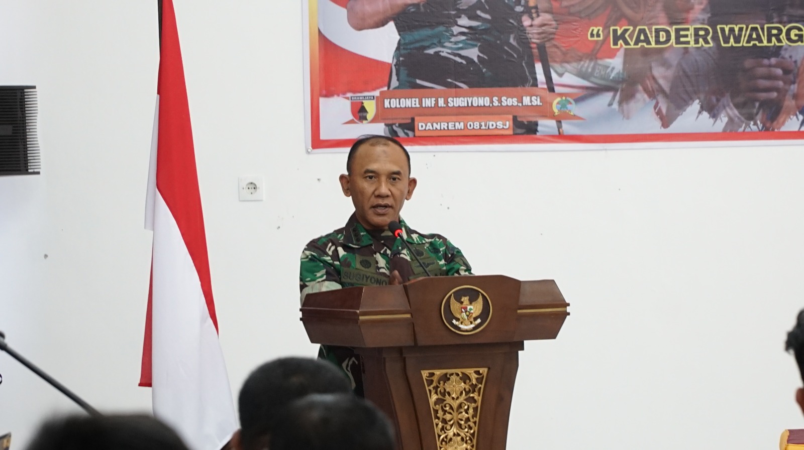 You are currently viewing Danrem 081/DSJ Tutup Pembekalan Kader Warga Terlatih TA 2023