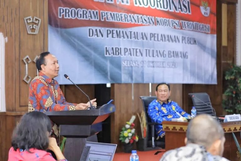 Read more about the article Pj. Bupati Qodrotul Hadiri  Rakor Pemberantasan Korupsi
