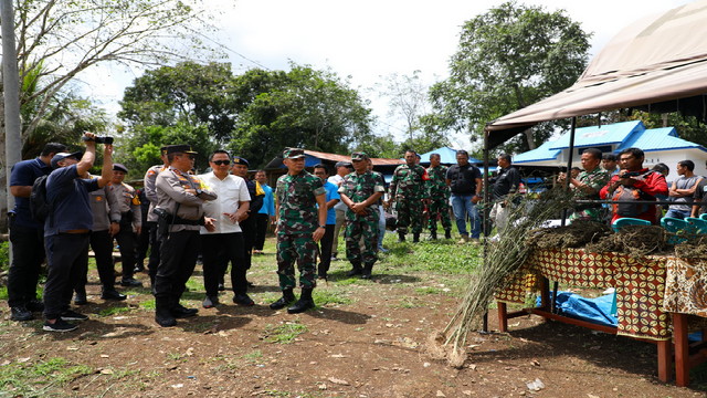 You are currently viewing Pangdam I/BB dan Kapoldasu Musnahkan Ladang Ganja 150 Ha