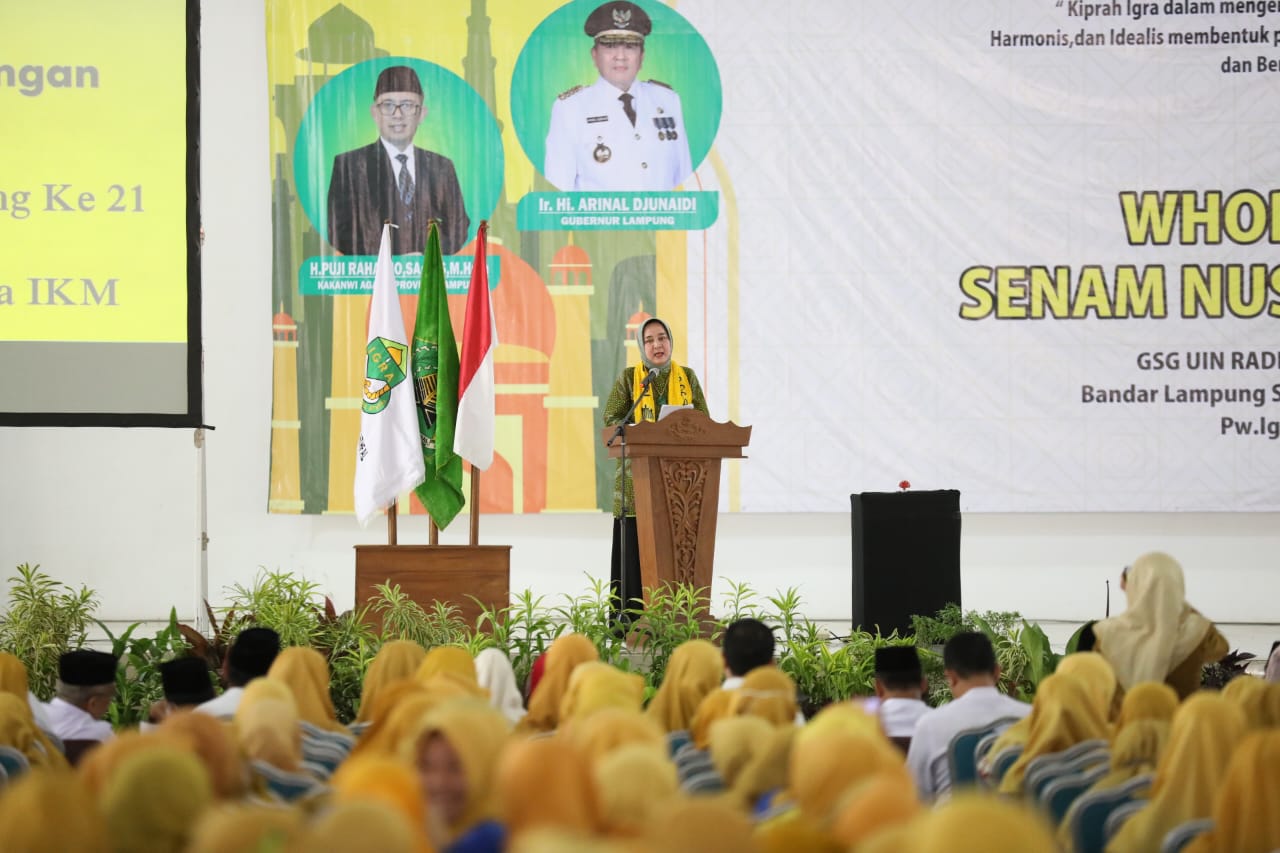 Read more about the article Bunda PAUD Riana Sari Arinal Hadiri Milad Ikatan Guru Raudhatul Athfal ke-21 dan Workshop Implementasi Kurikulum Merdeka 