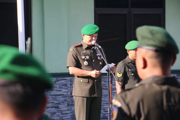 Read more about the article Pimpin Upacara Peringatan HJK, Dandim Madiun Bacakan Amanat Kasad