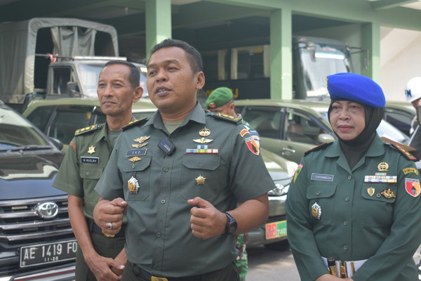 You are currently viewing Denpom V/1 Madiun Puji Kedisiplinan Prajurit dan ASN Korem 081/DSJ