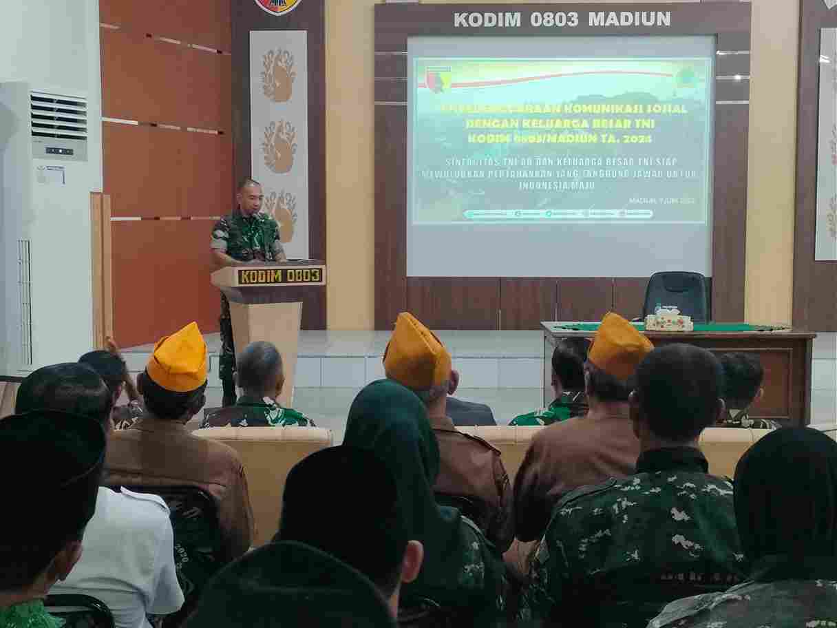 Read more about the article Kodim Madiun Menggelar Kegiatan Komunikasi Sosial dengan Keluarga Besar TNI TA. 2024