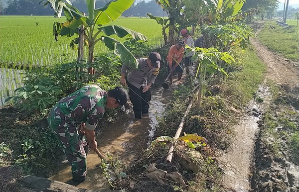 You are currently viewing Semangat Gotong Royong TNI-Polri Majukan Pertanian Desa Nglongsor
