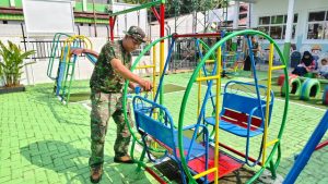 Read more about the article Korem 051/Wijayakarta  Karya Bhakti di TK Kartika X-16 Mampang