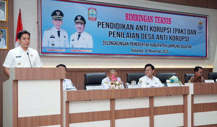 You are currently viewing Bimtek Antikorupsi, Lampung Selatan Perkuat Tata Kelola Desa Berintegritas
