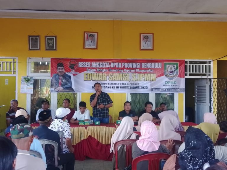 Read more about the article ‎Edwar Samsi Gelar Reses di Kecamatan Seberang Musi, Serap Aspirasi Warga