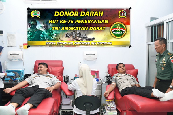 You are currently viewing Penrem 081/DSJ Perkuat Kepedulian Sosial Lewat Donor Darah