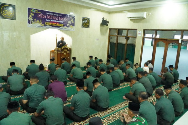 Read more about the article Mengetuk Langit Lewat Doa, Kodim Madiun Peringati Isra Mi’raj 1447 H