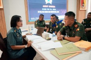Read more about the article Korem 081/DSJ Terima Audit Kinerja Itjen TNI