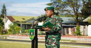 Read more about the article Korem  043/Gatam Gelar Upacara Bulanan dan Pelepasan Kerangkatan Cuti