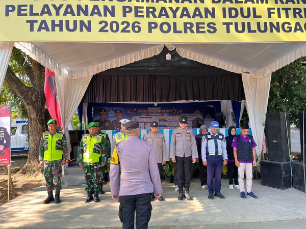 Read more about the article Wisata Pantai Jadi Magnet Lebaran, Aparat Gabungan Amankan Jalur JLS Tulungagung