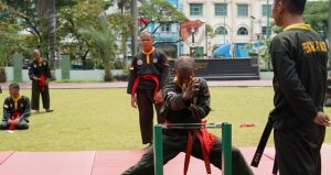 Read more about the article Ujian Kenaikan Tingkat sabuk hitam PSM prajurit Jajaran Kodam Jaya