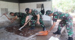 Read more about the article Rehab MCK Panti Asuhan, Prajurit Korem 051/Wkt dan Masyarakat Terus Bersinergi