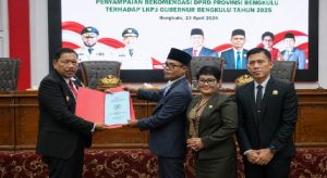 Read more about the article Sampaikan Rekomendasi LKPJ 2025, DPRD Dorong Peningkatan Kinerja Pemprov Bengkulu
