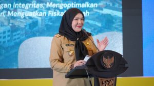 Read more about the article Rakornas Samsat 2026, Bunda Eva Dorong Inovasi Layanan Pajak dan Promosikan Bandar Lampung