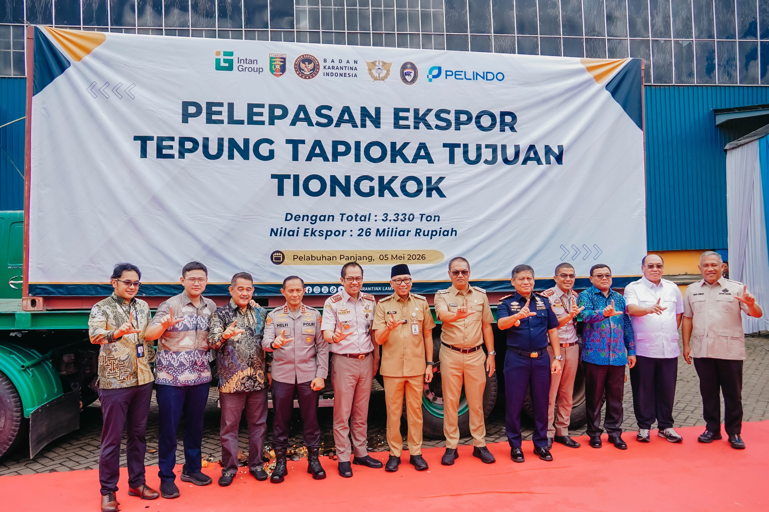 You are currently viewing Pemprov Lampung Dorong Nilai Tambah, Ribuan Ton Tapioka Diekspor ke Tiongkok