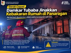 Read more about the article Damkar Tubaba Sigap Padamkan Kebakaran Rumah, Warga di Imbau Tingkatkan Kewaspadaan