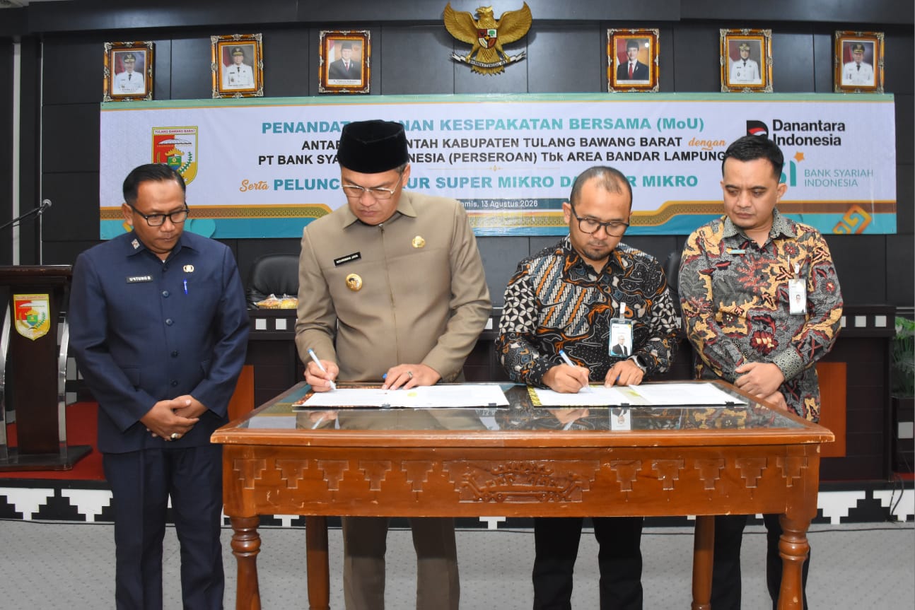 You are currently viewing Pemkab Tubaba Gandeng BSI Luncurkan KUR Super Mikro dan KUR Mikro