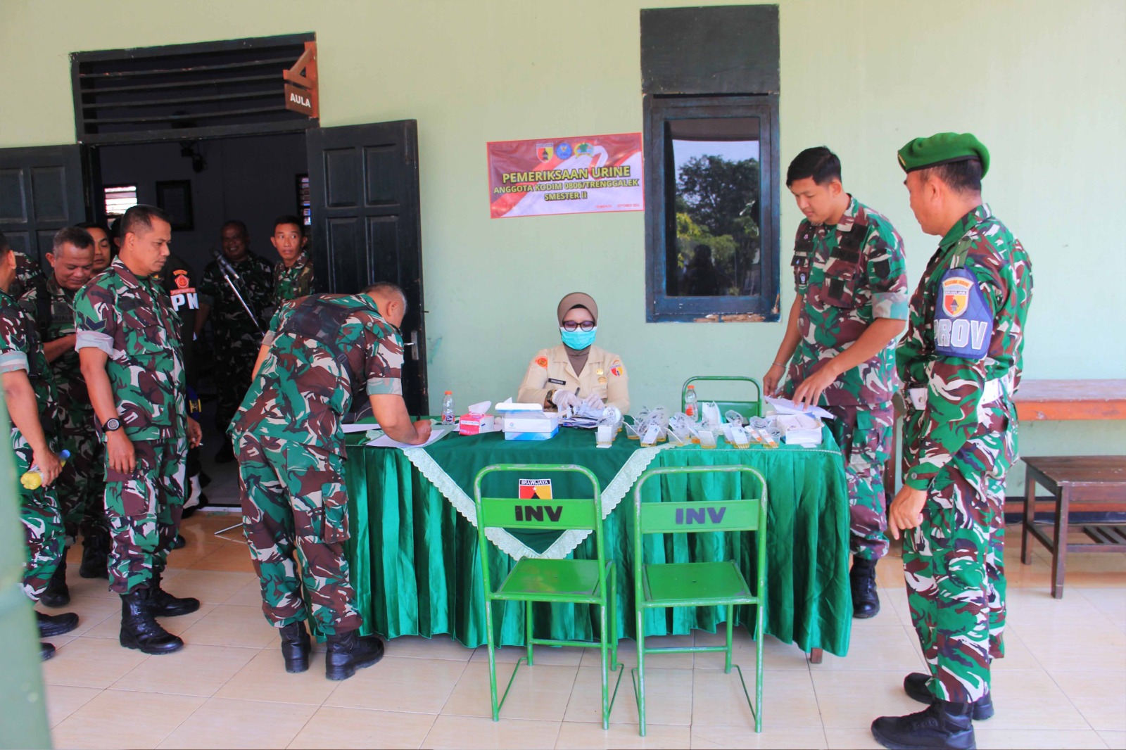 Read more about the article Kodim 0806/Trenggalek Gelar Penyuluhan P4GN, 25 Personel Jalani Tes Urine