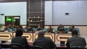 Read more about the article Kasrem 043/Gatam Sambut Itjen TNI Audit Kinerja Periode IV TA. 2022