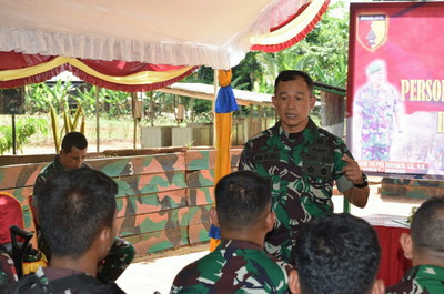 Read more about the article Danrem 081/DSJ Dampingi Kasdam Tinjau Satgas Yonif 511/DY di Merauke