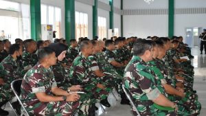 Read more about the article Prajurit dan PNS Korem 043/Gatam Ikuti Sosialisasi Operasi Gaktib dan Operasi Yustisi