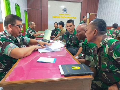 Read more about the article Tim Wasrik Itdam V/Brawijaya, Kunjungi Kodim 0801/Pacitan