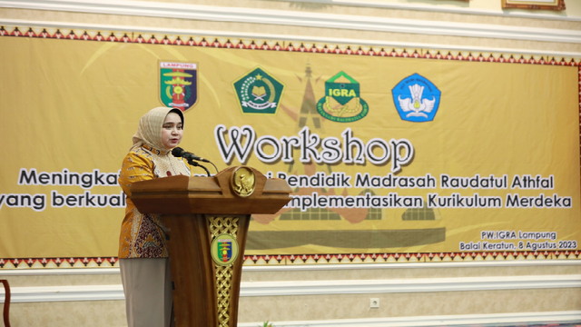 Read more about the article Bunda PAUD Riana Sari Arinal Buka Workshop Kurikulum Merdeka
