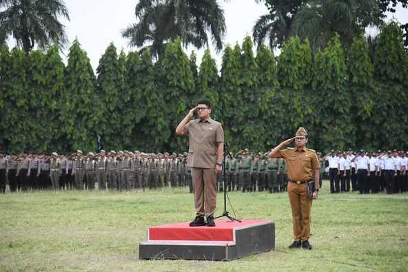 Read more about the article Pemprov Lampung Gelar Upacara Bulanan Bersama Forkopimda