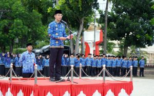 Read more about the article Bupati Egi Perdana Pimpin Upacara Bulanan Pemkab Lampung Selatan