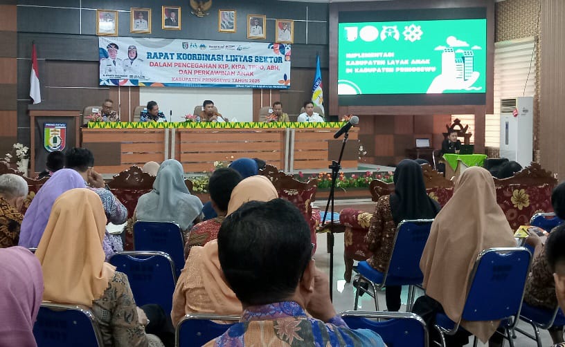 You are currently viewing Pemkab Pringsewu Rapat Persiapan Verifikasi Lapangan Hybrid KLA