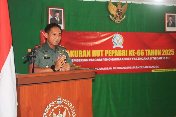 You are currently viewing HUT ke-66 Pepabri di Trenggalek, Dandim 0806 Ajak Purnawirawan Terus Jaga Persatuan Bangsa