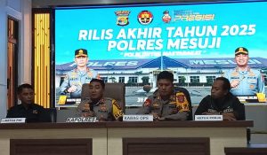 Read more about the article Polres Mesuji Gelar Siaran Pers Akhir Tahun 2025, Ini Rinciannya